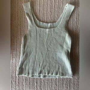 Brandy Melville Sage Green Knit Tank